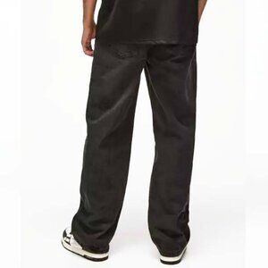 Baggy Rigid Jean In Washed Black. Men's 30.